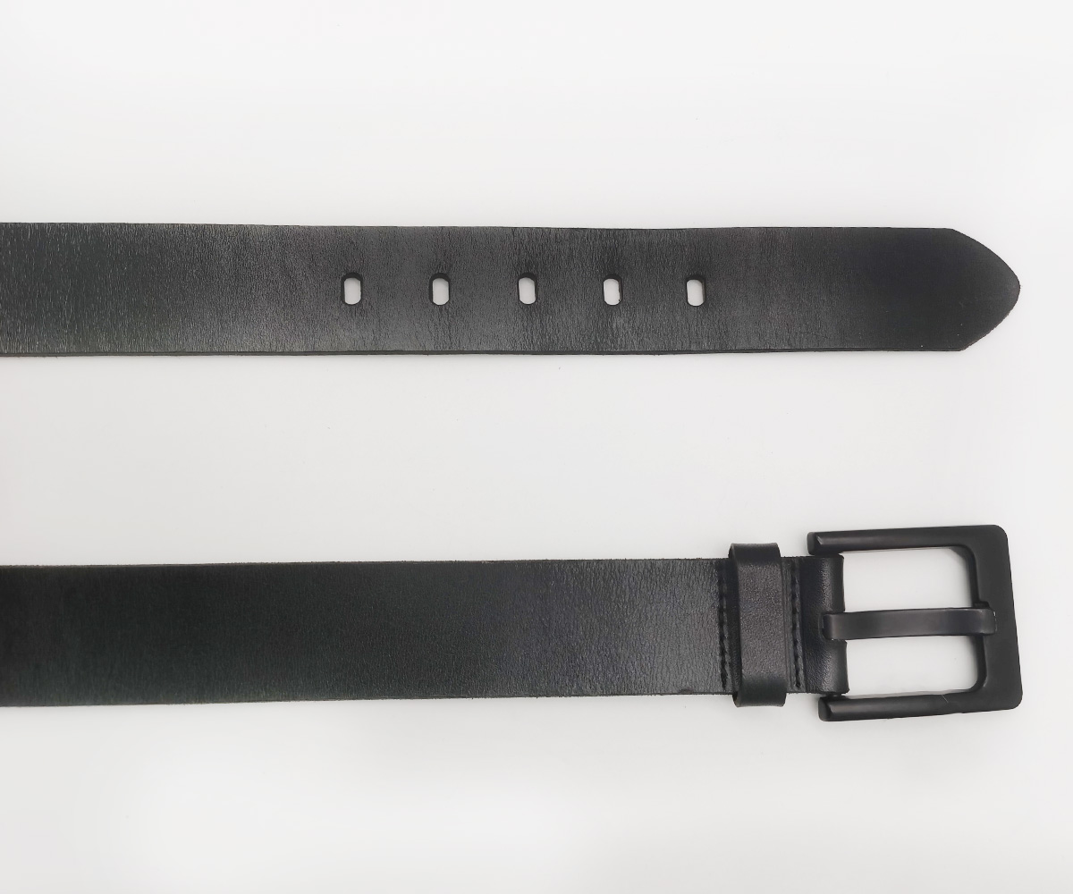 black pin buckle leather belts