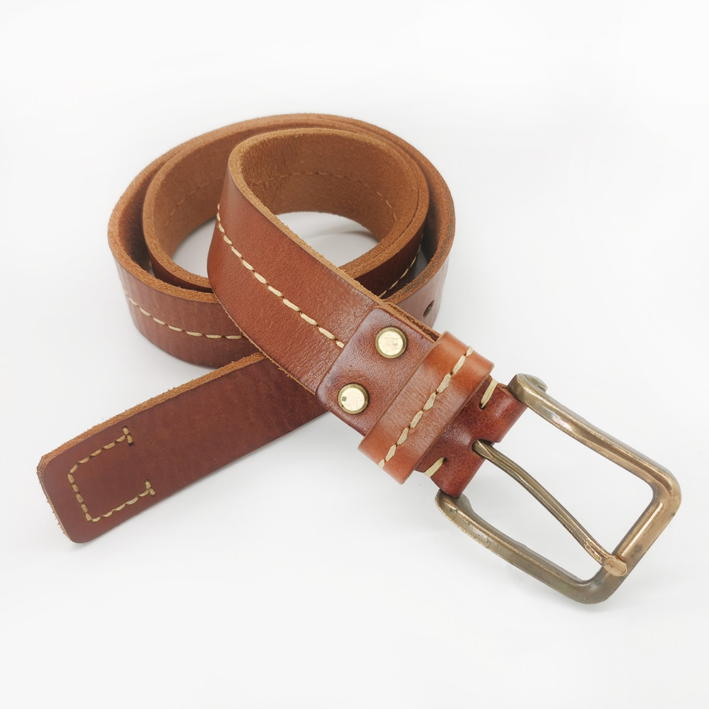 high quality full grain leather belts for jeans wear