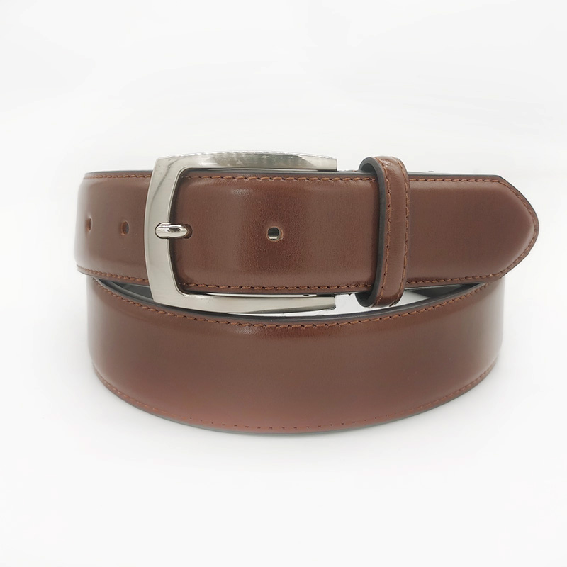 smooth split leather belts for men