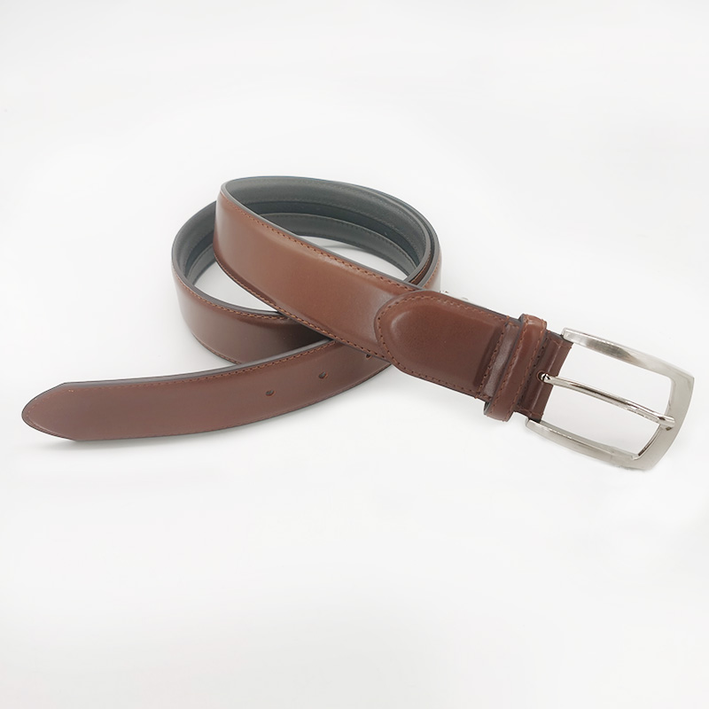 smooth split leather belts for men