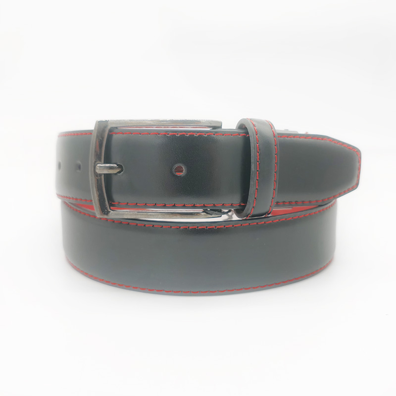 men's uniform wear split leather belts