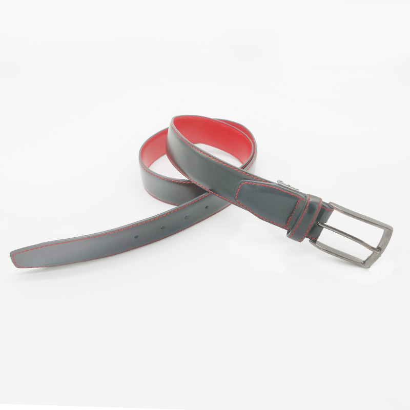 men's uniform wear split leather belts