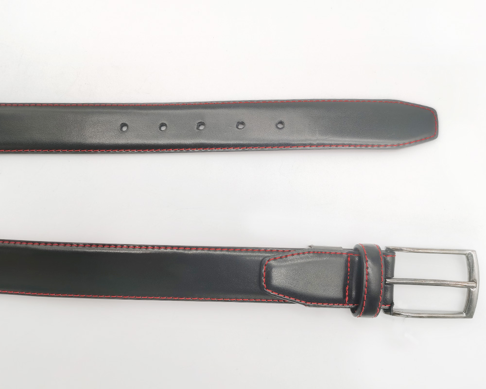 men's uniform wear split leather belts