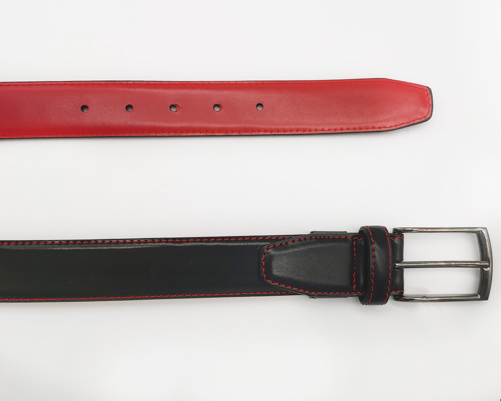 men's uniform wear split leather belts