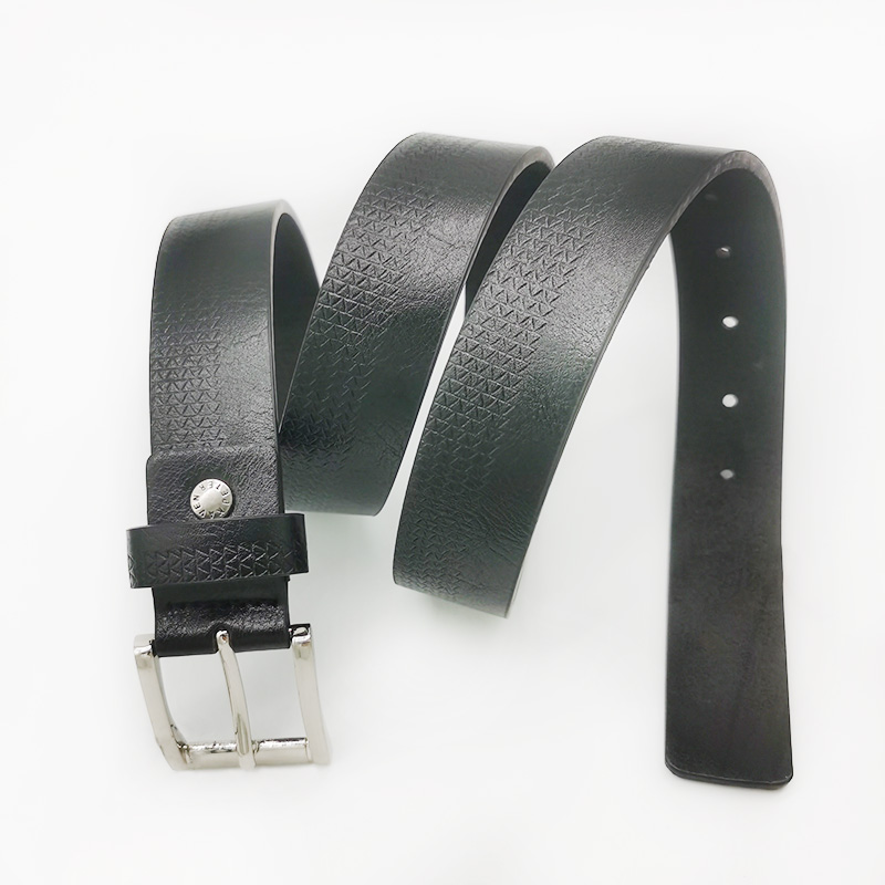 PU leather embossed casual belts