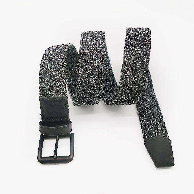 pu leather tag polyester elastic belts