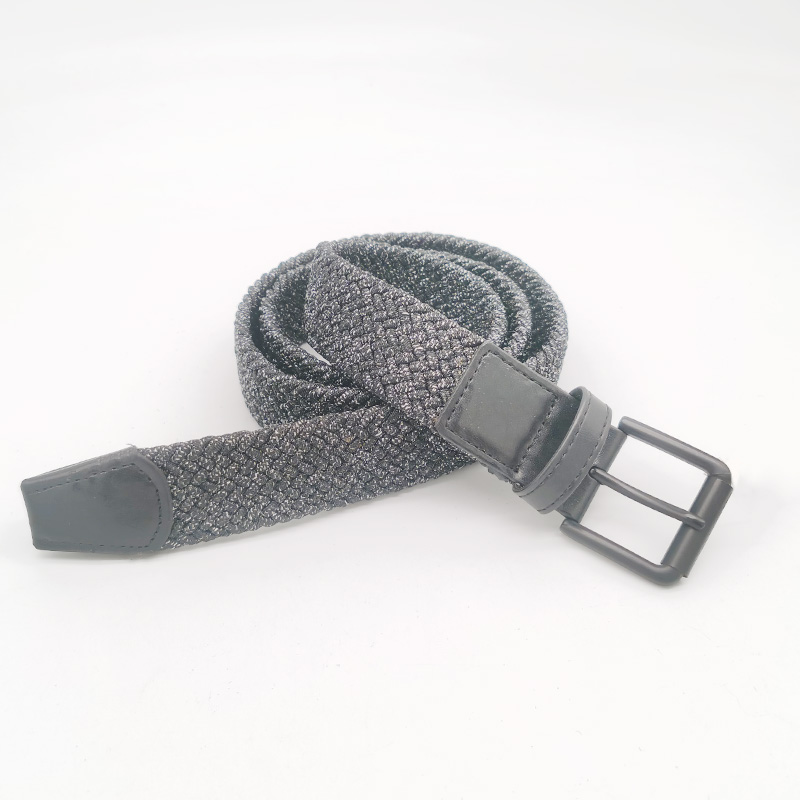 pu leather tag polyester elastic belts