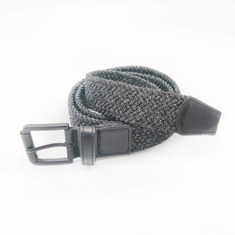 pu leather tag polyester elastic belts