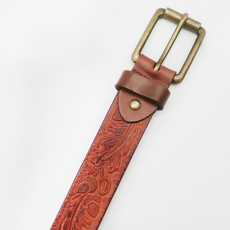 western style cowhide leather belts