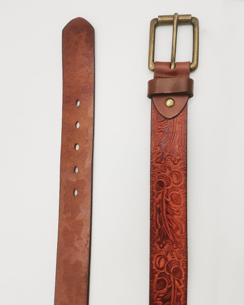 western style cowhide leather belts