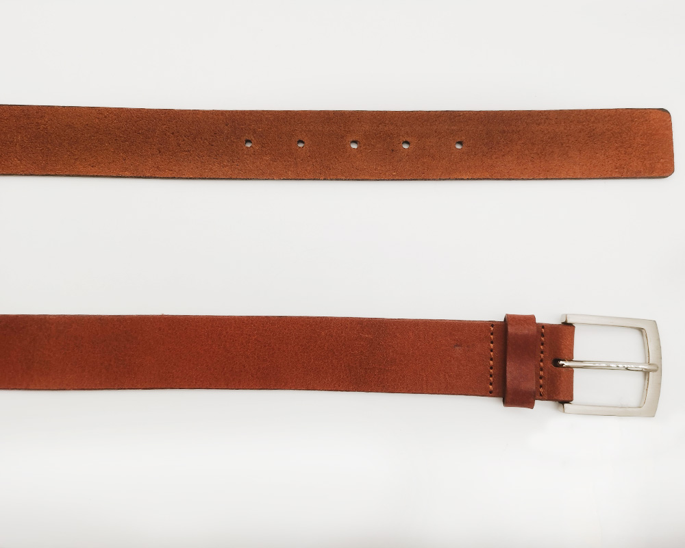 flat split leather belts for jeans wear