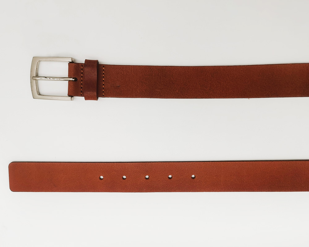 flat split leather belts for jeans wear