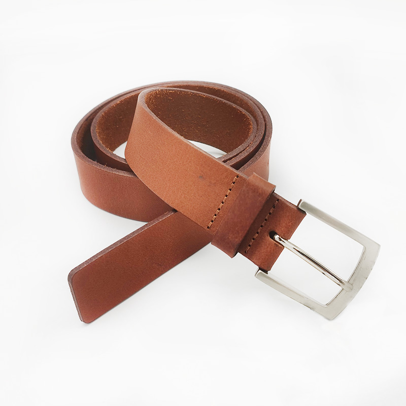 flat split leather belts for jeans wear