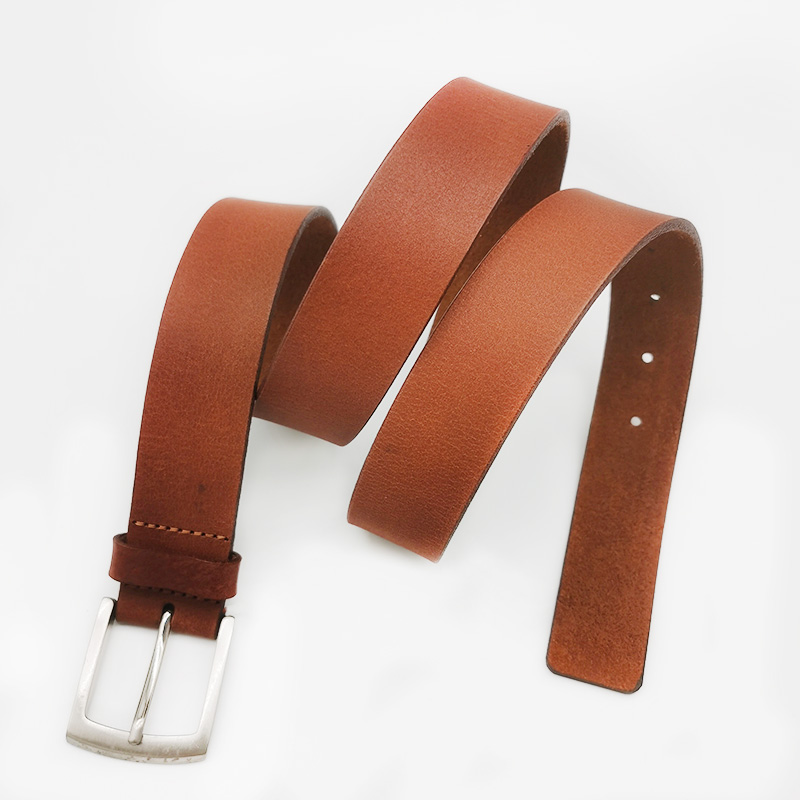 flat split leather belts for jeans wear