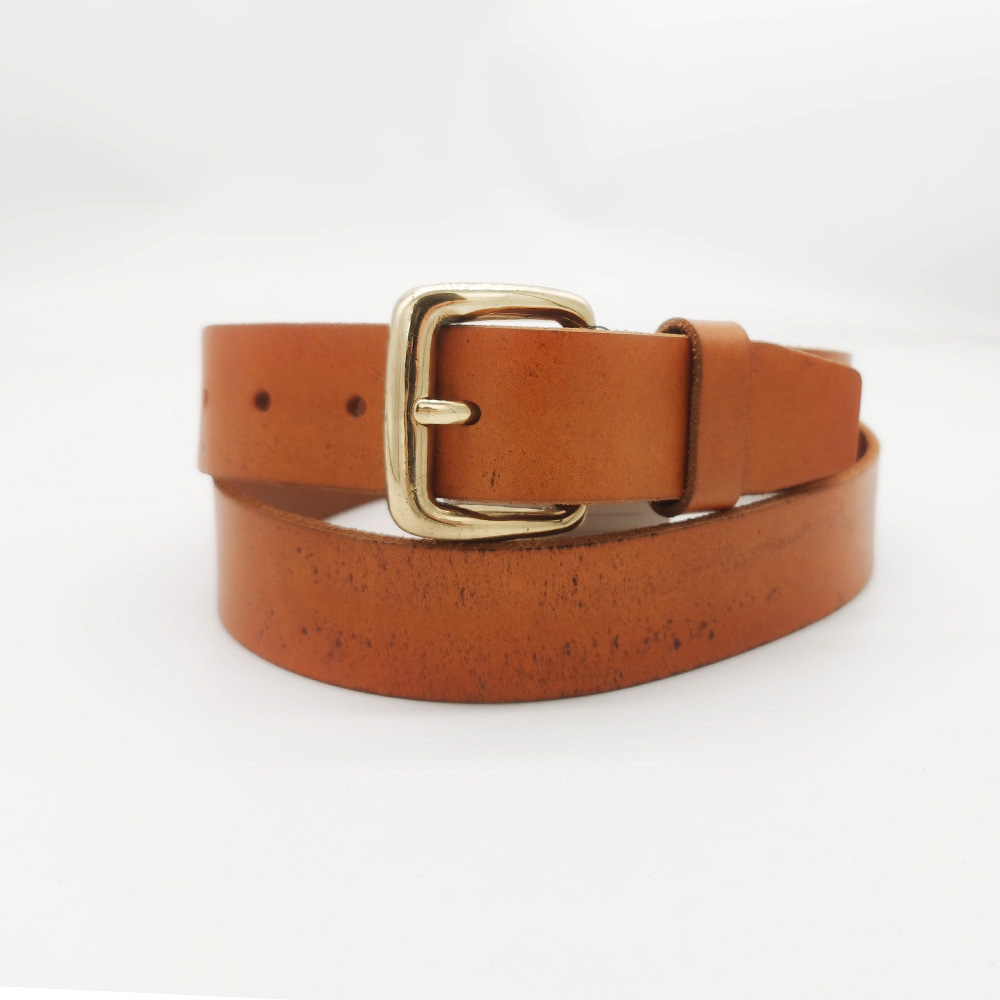 35mm wide pin buckle men's leather belts