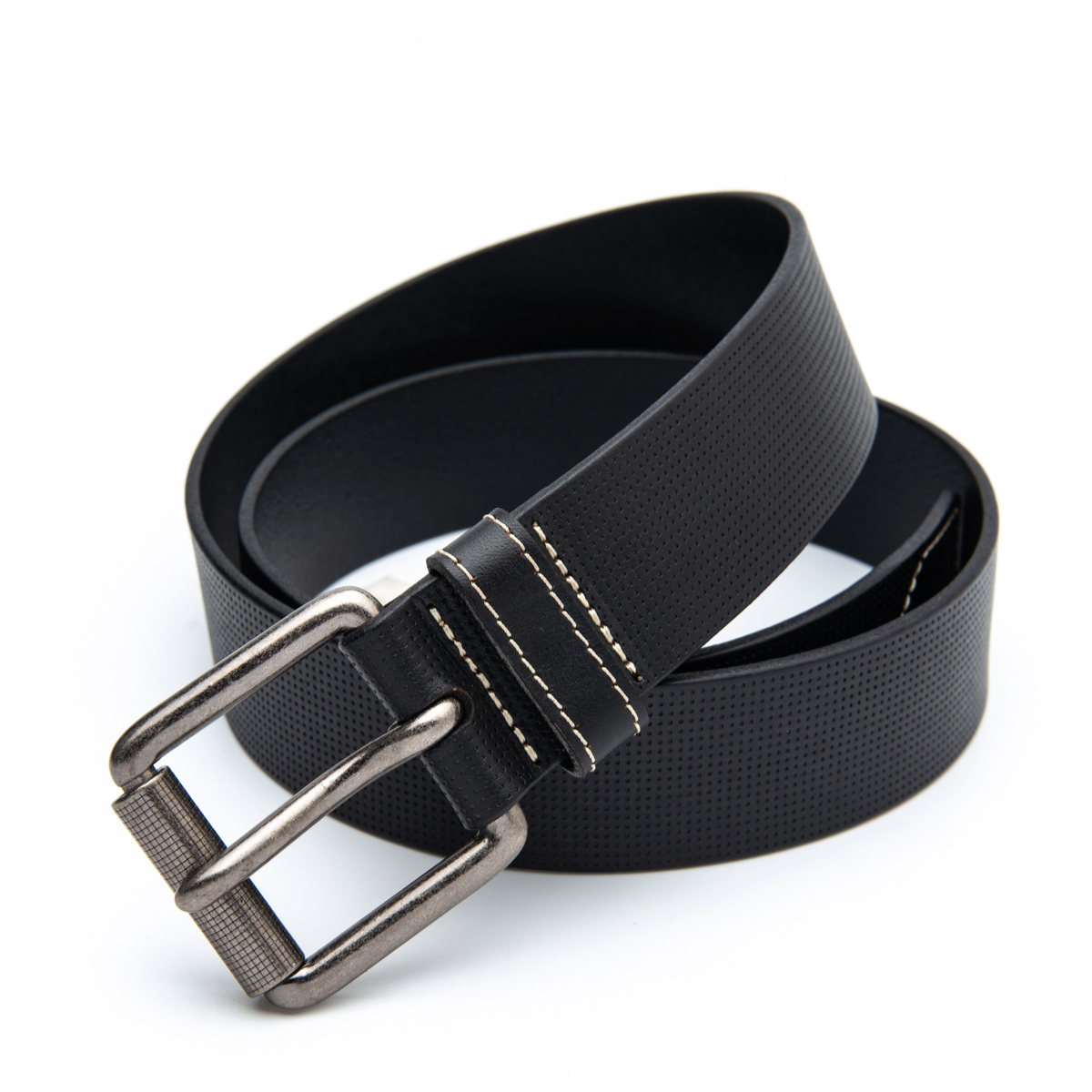 wide cowhide leather belt for men