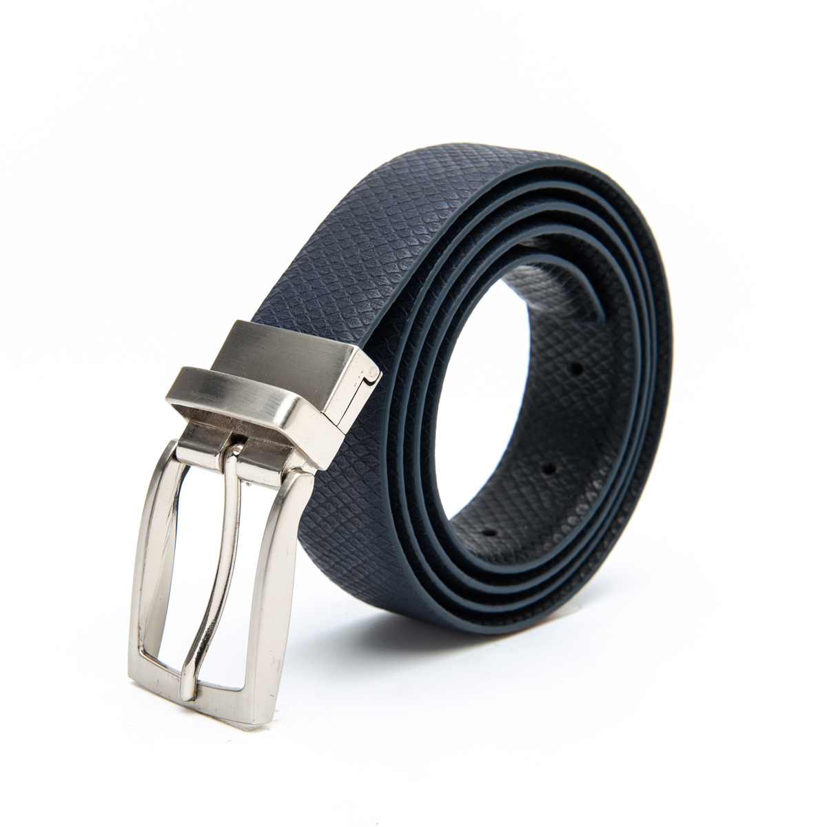 men's split leather reversible buckle formal belt