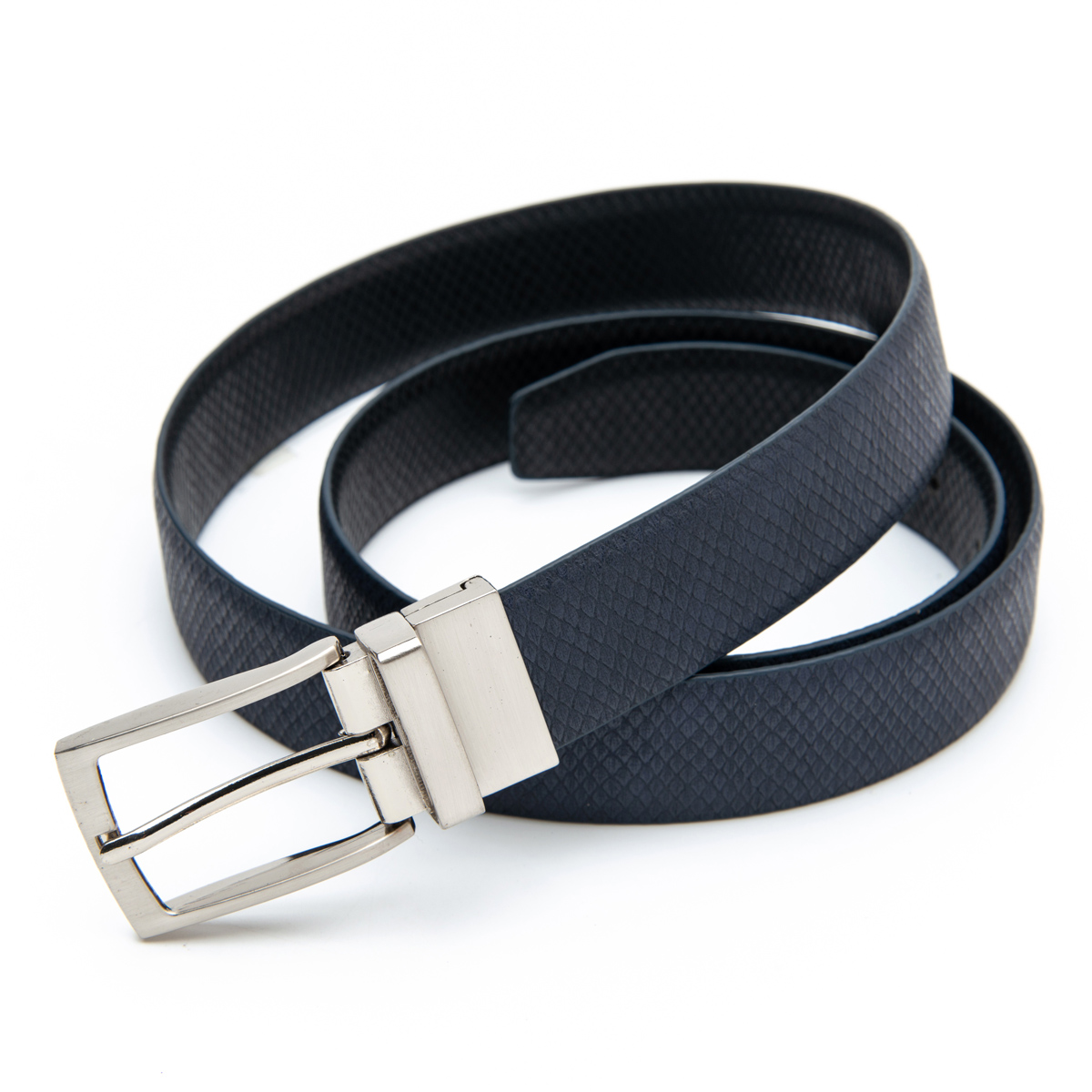 men's split leather reversible buckle formal belt