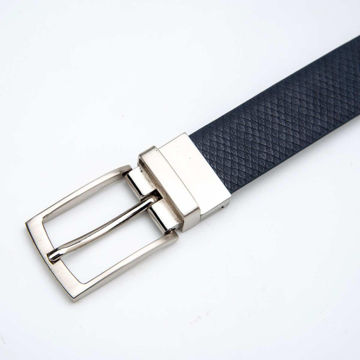 men's split leather reversible buckle formal belt