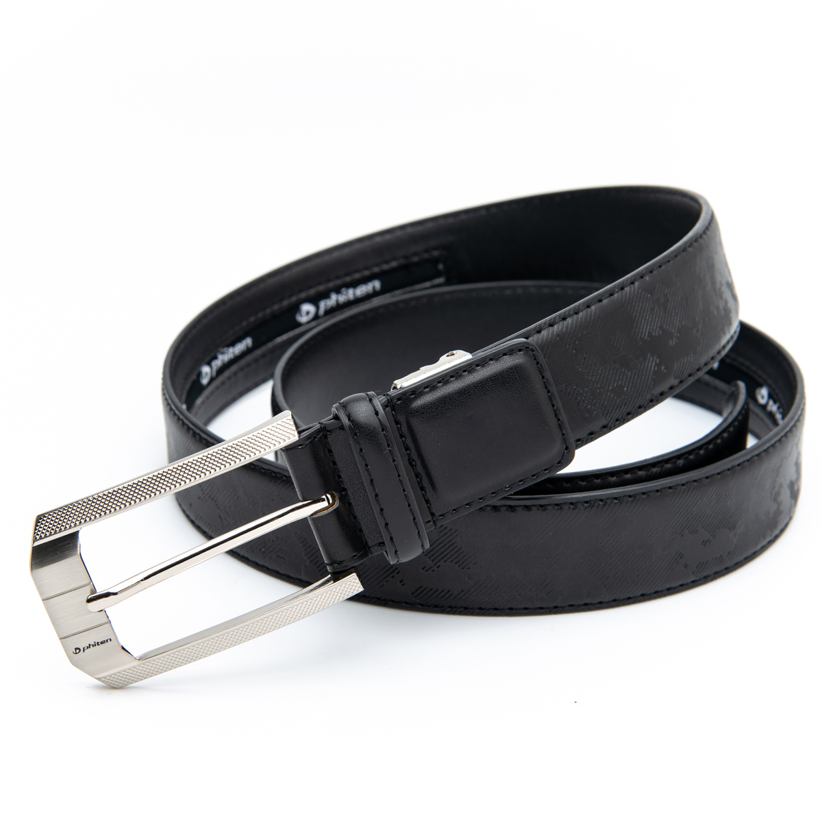 embossed genuine leather belts for men