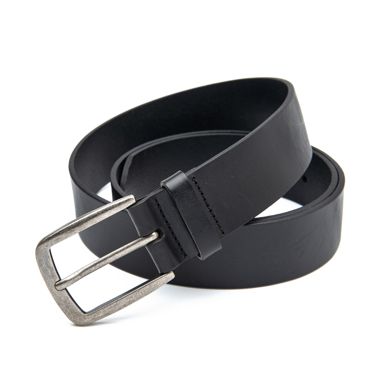 40mm wide black full grain leather belts