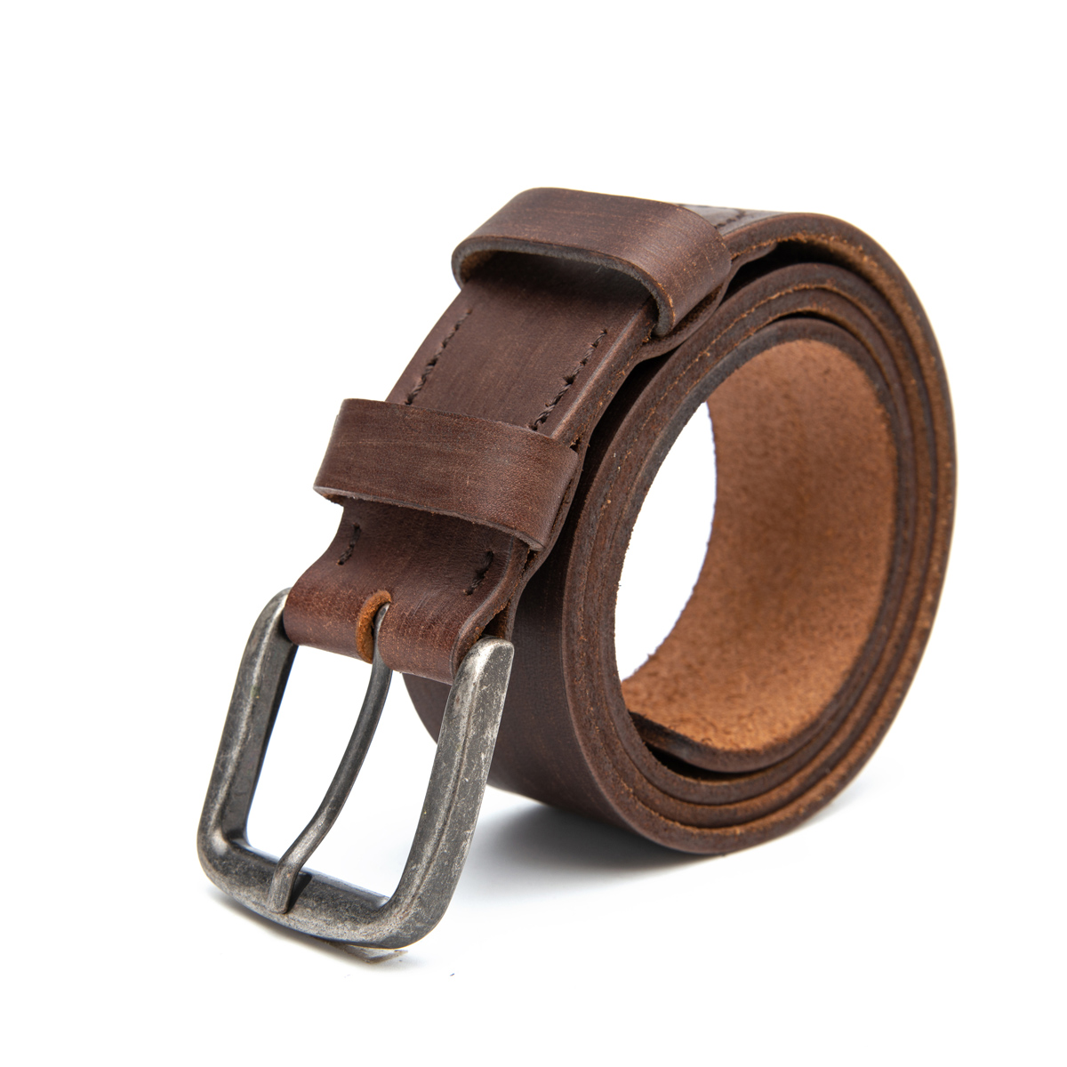 40mm wide cowhide leather belts for men