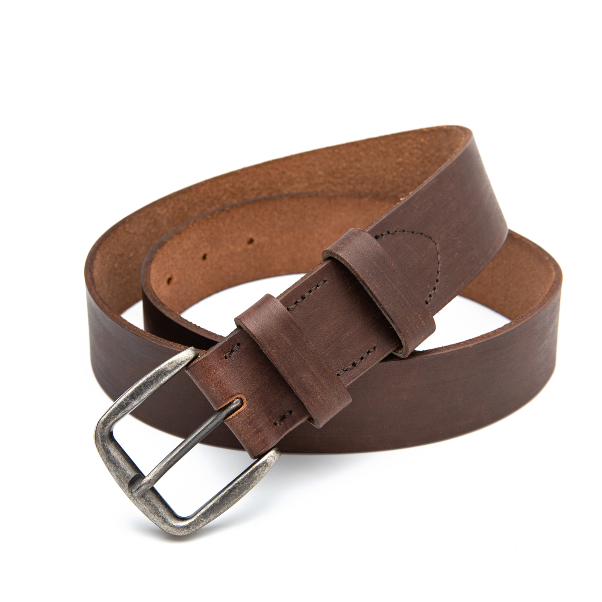 40mm wide cowhide leather belts for men