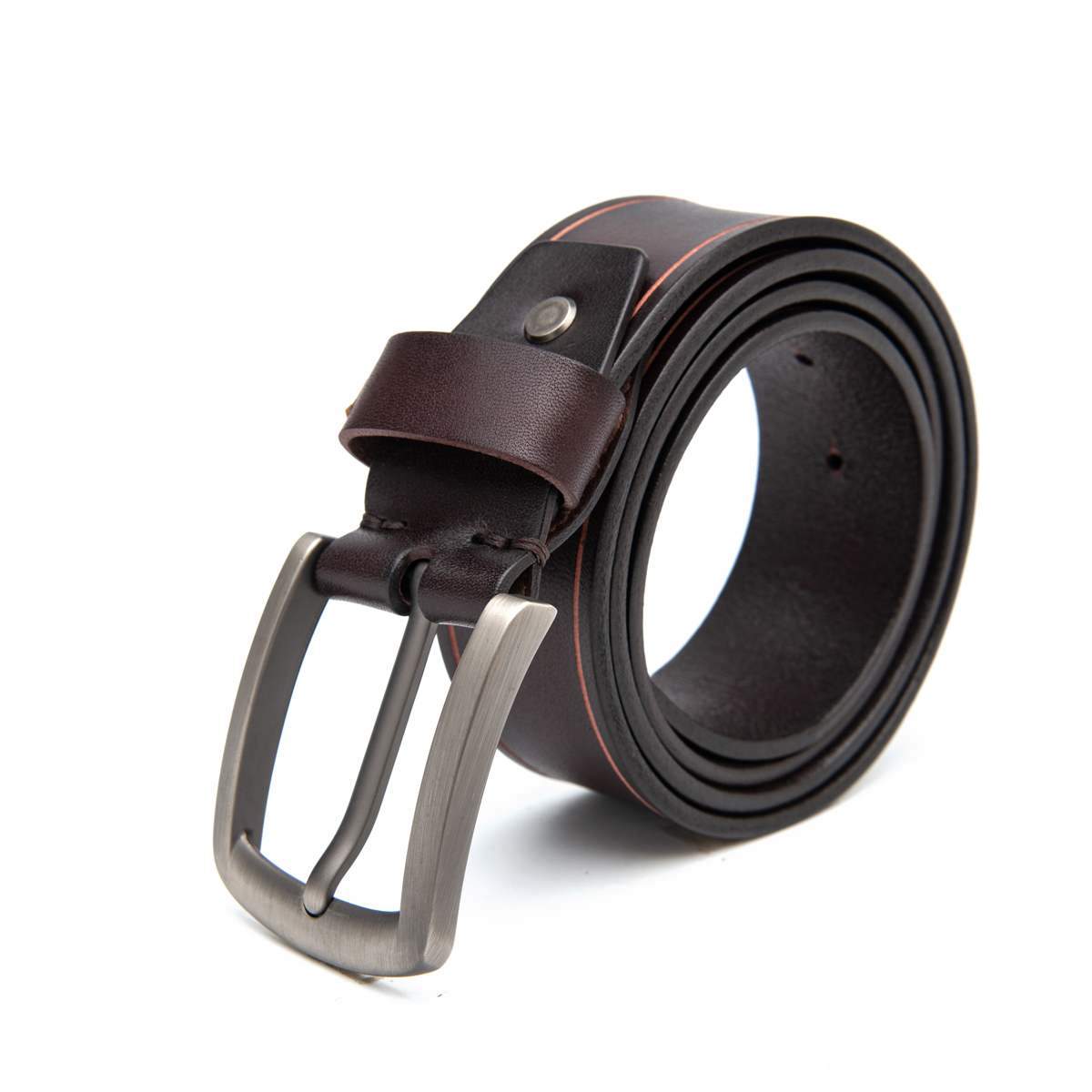 embossed full grain leather belts for men