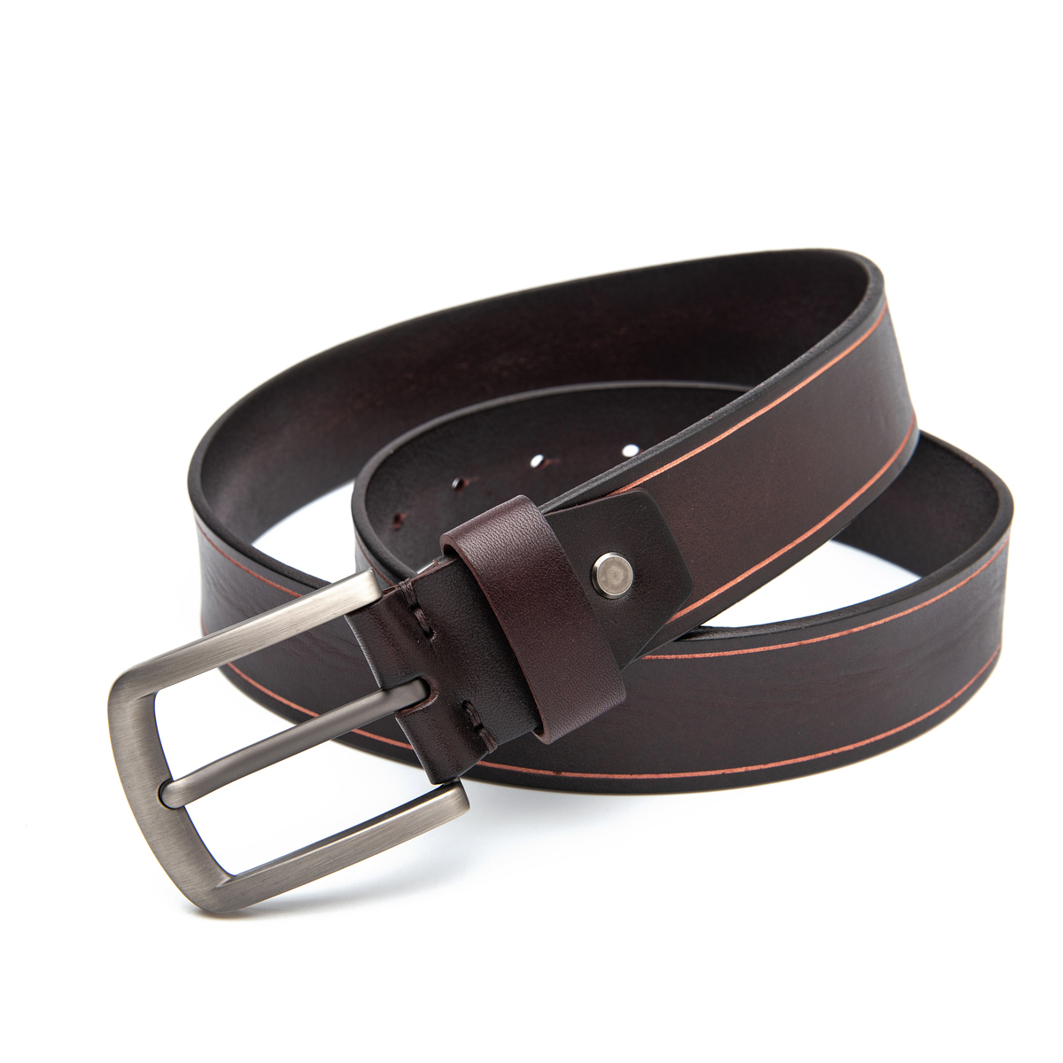 embossed full grain leather belts for men