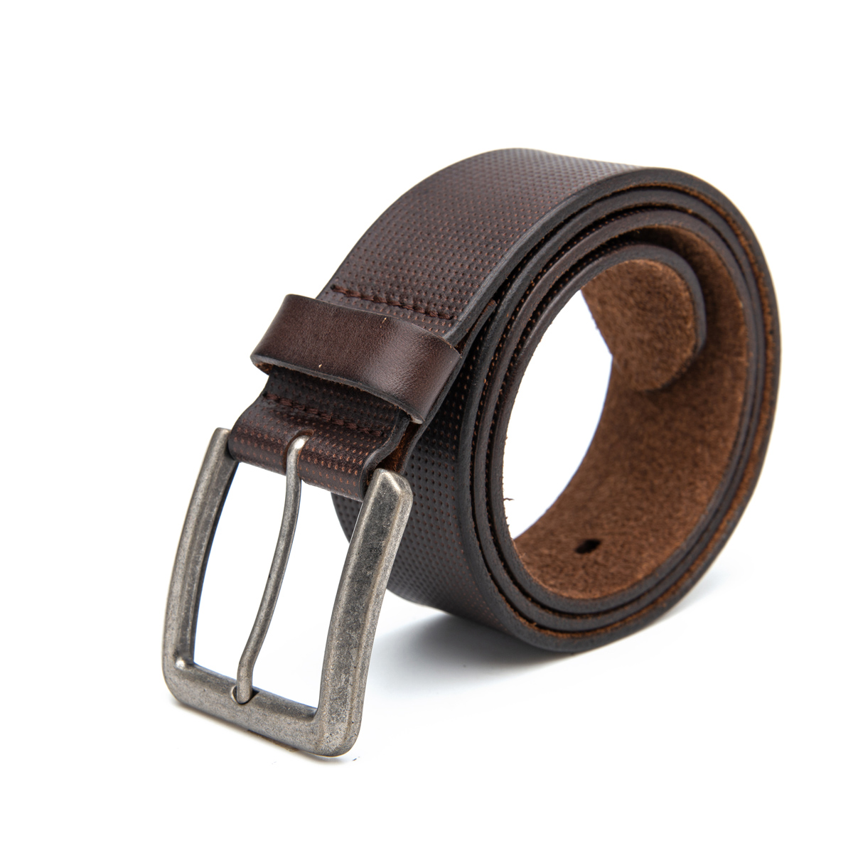 genuine leather belts with embossed pattern