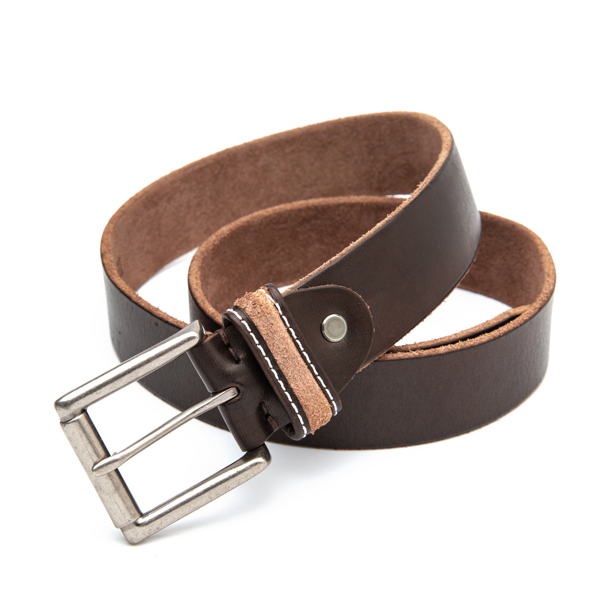 top grain cowhide leather waist belts for men