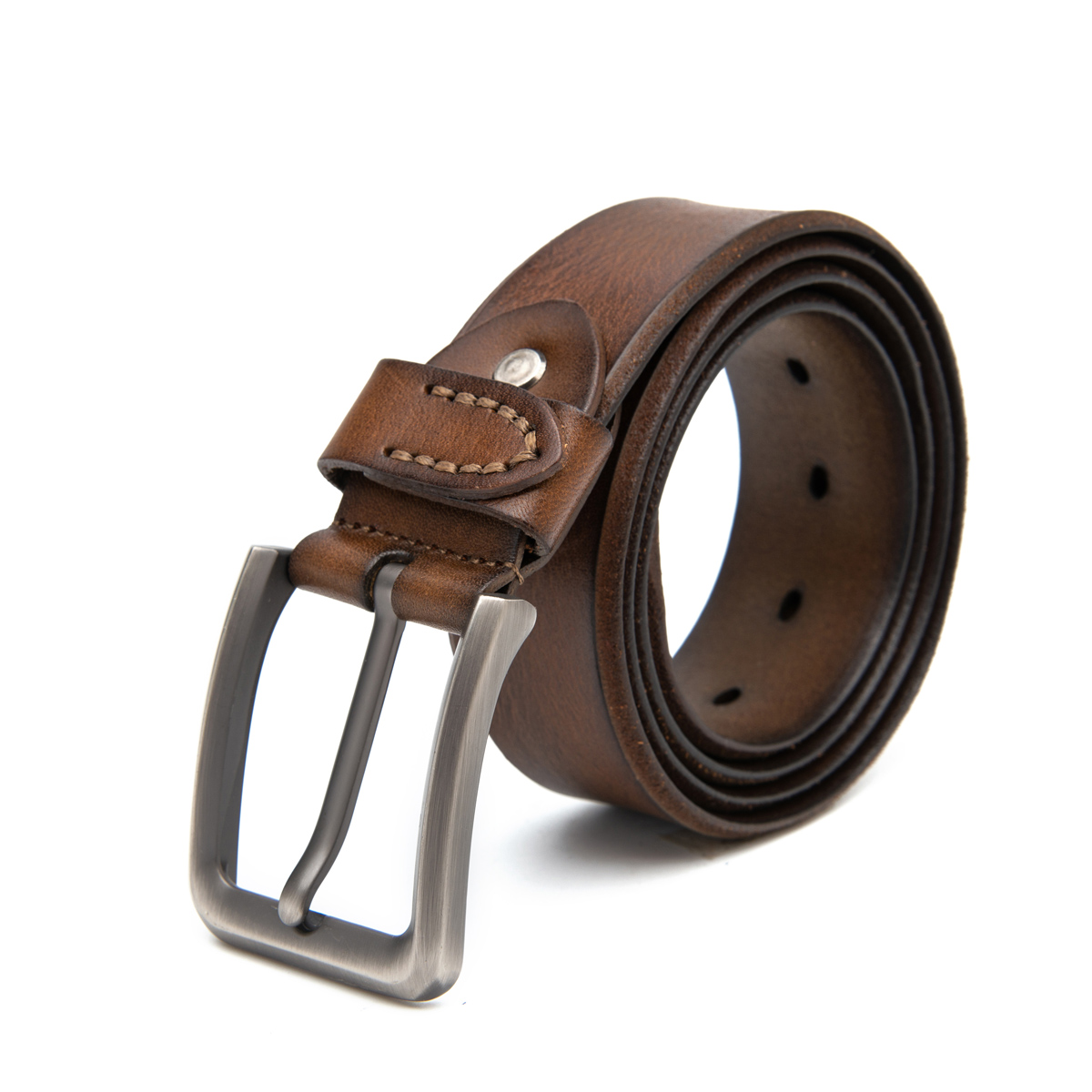 flat genuine leather belts