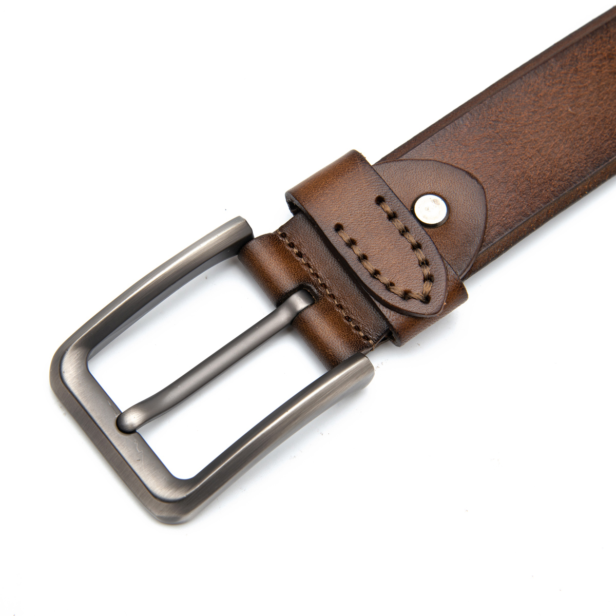 flat genuine leather belts