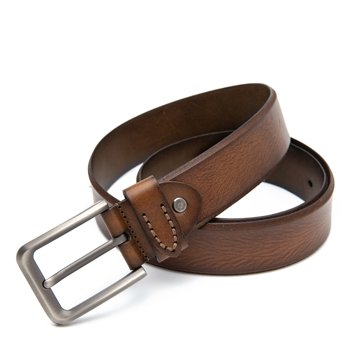 flat genuine leather belts