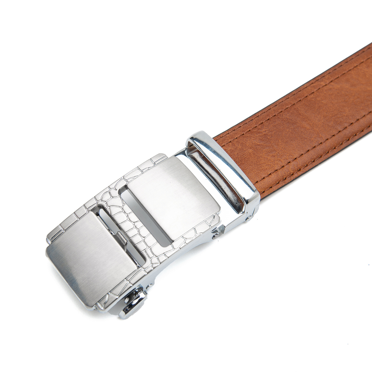 men's pu leather automatic buckle belt