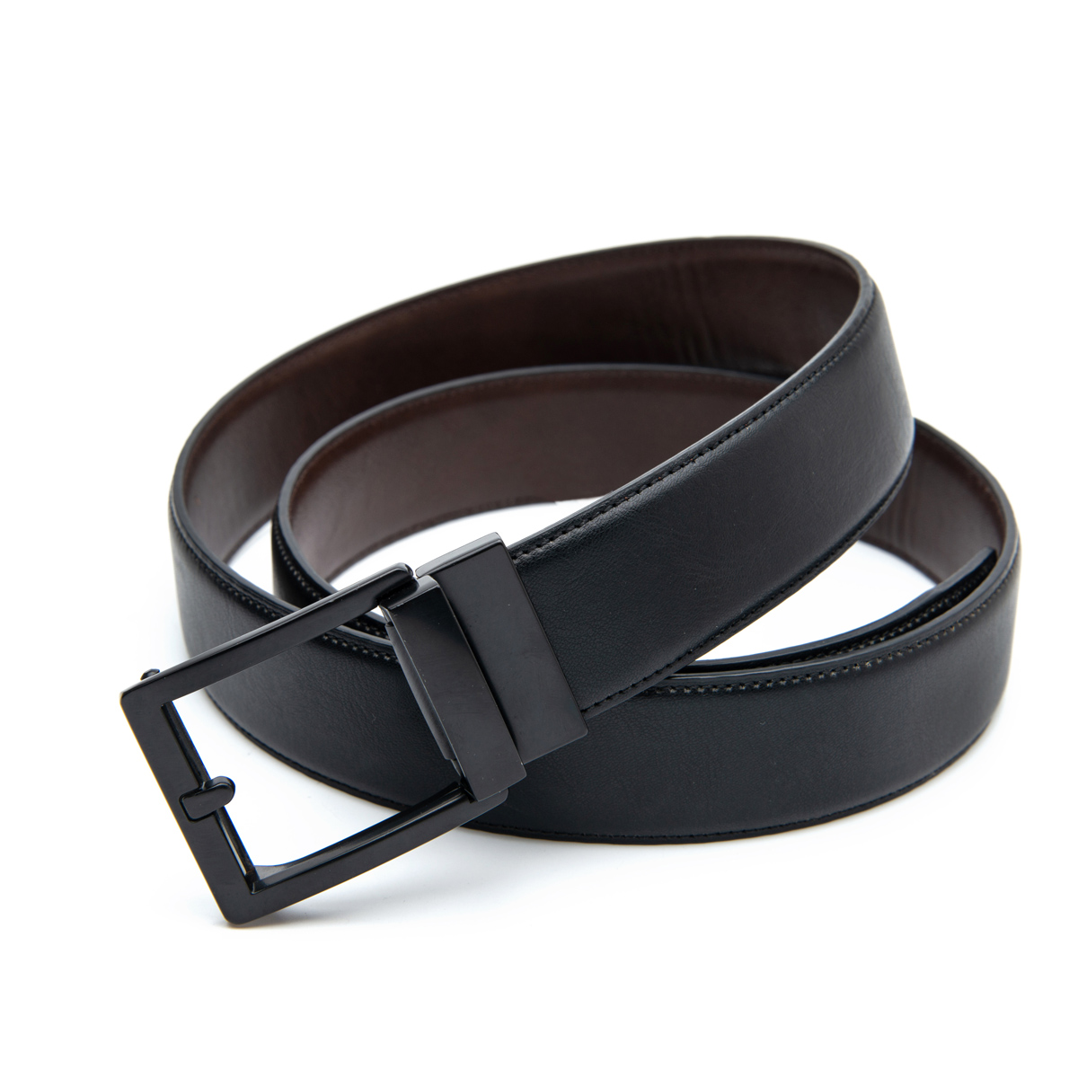 pu leather men's automatic buckle belt