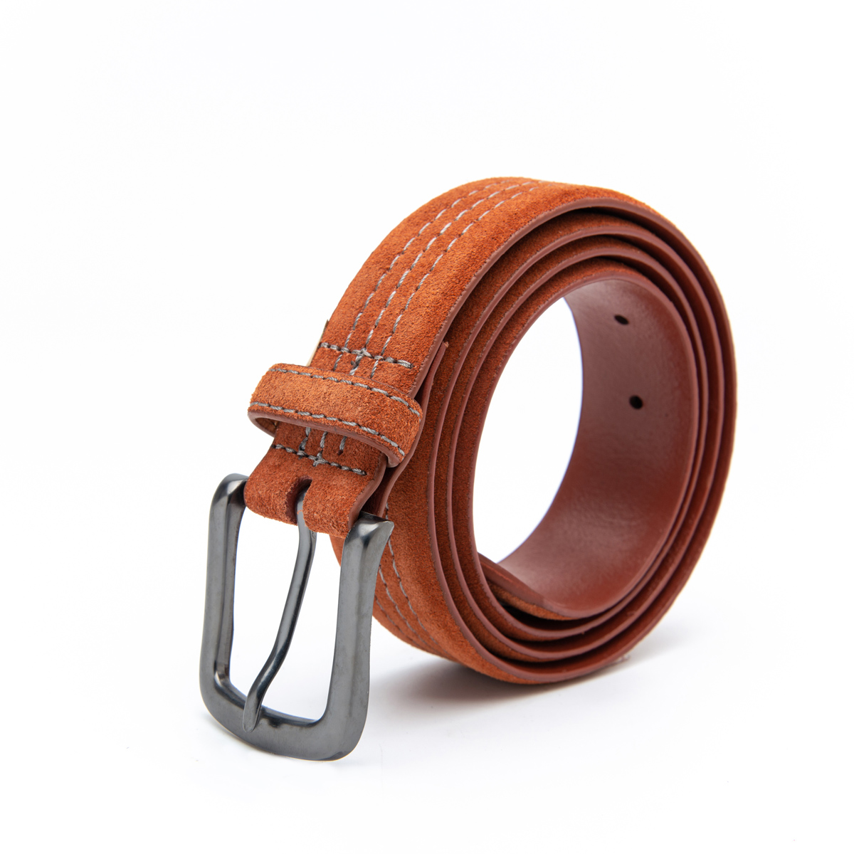 casual wear stitched suede leather belts