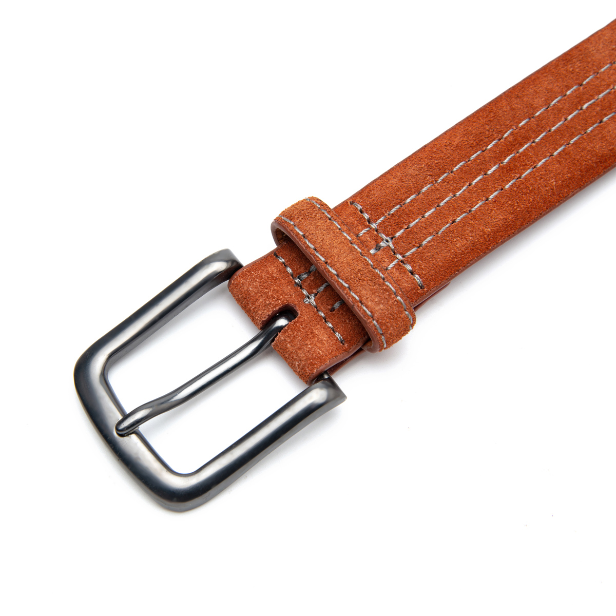 casual wear stitched suede leather belts