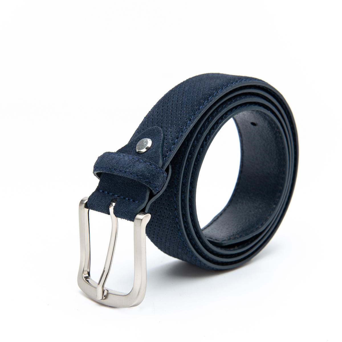 alloy buckle suede leather men belts