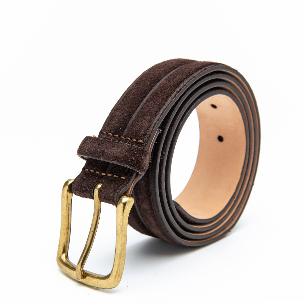 unique designed suede leather belts for men