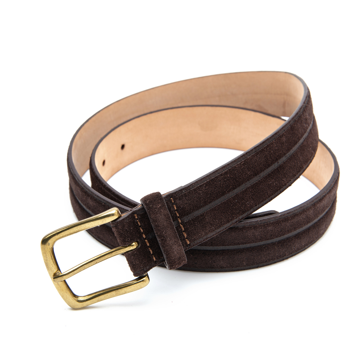 unique designed suede leather belts for men