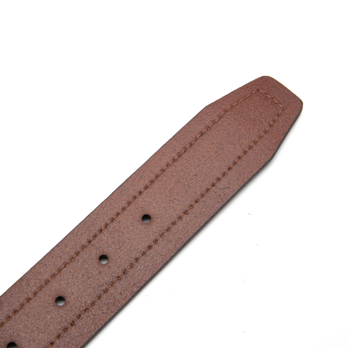 pu upper+split leather backing belts for men