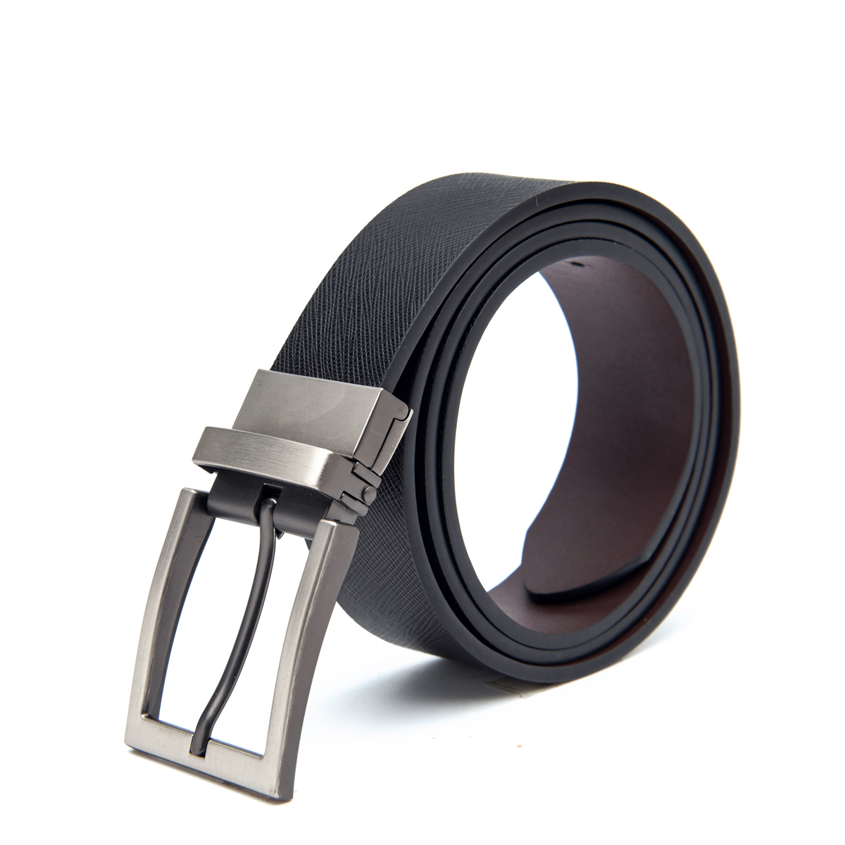 genuine leather belts with twist pin buckle