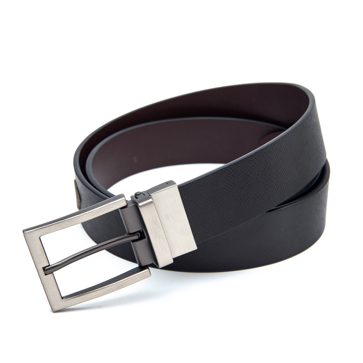 genuine leather belts with twist pin buckle