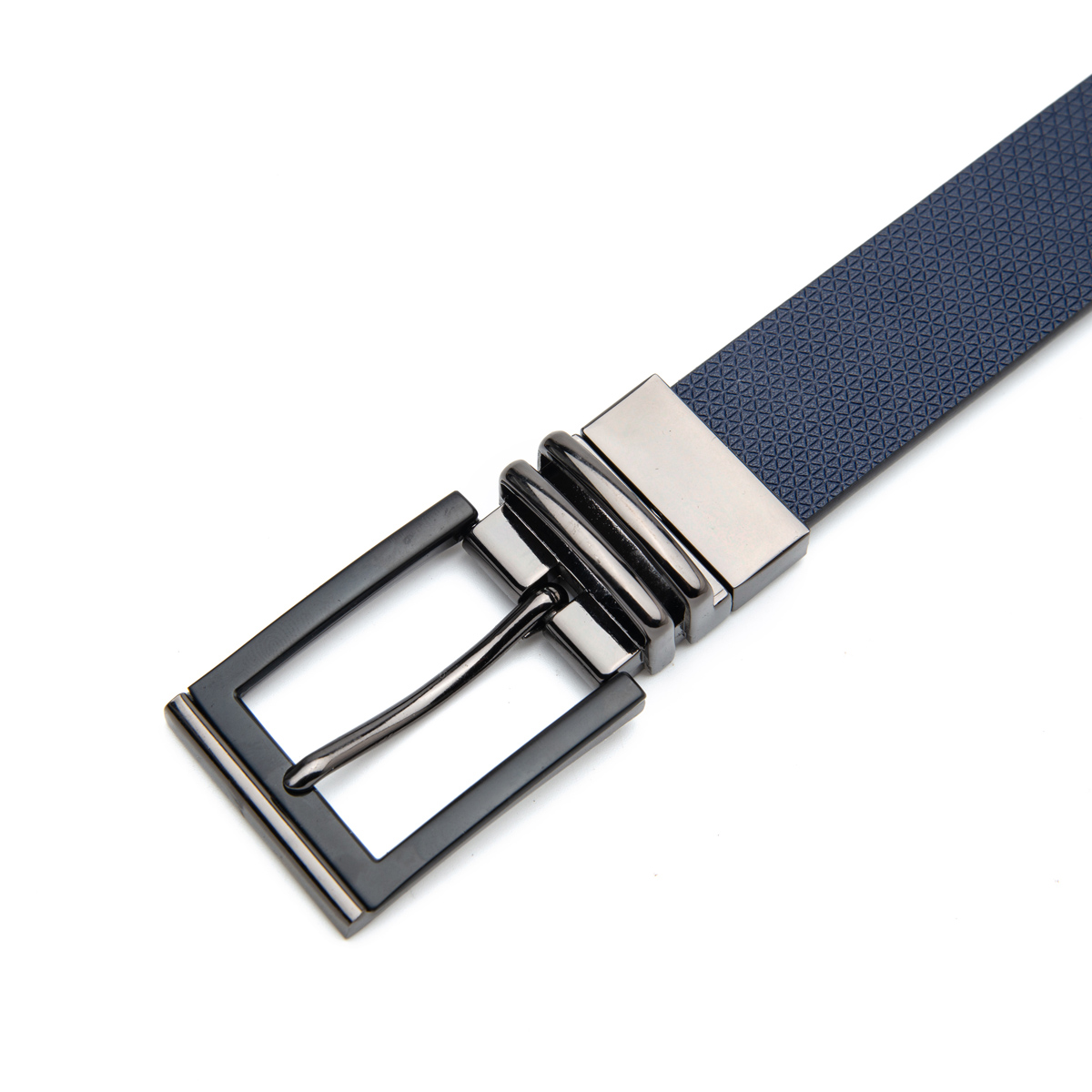 double sides use split leather belts with rotate buckle