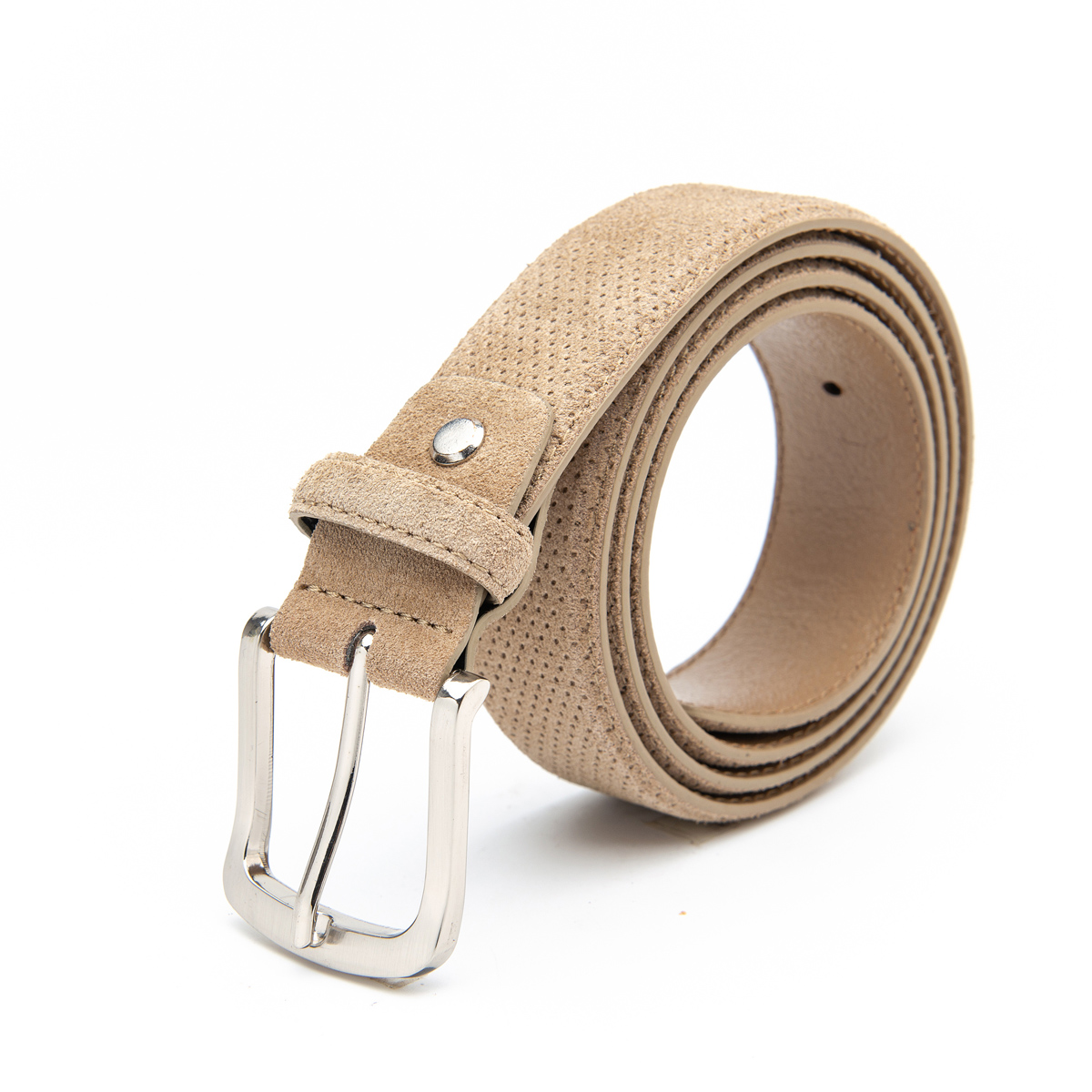 beige suede leather belts