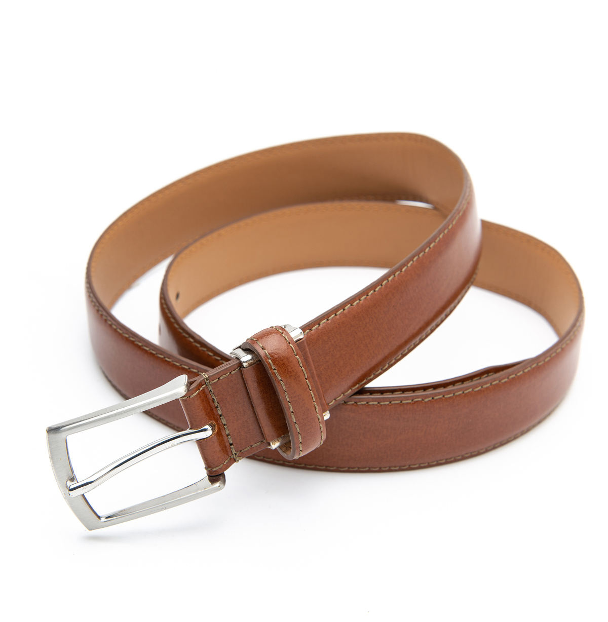 men's leather belt with Japanese adjustable clip