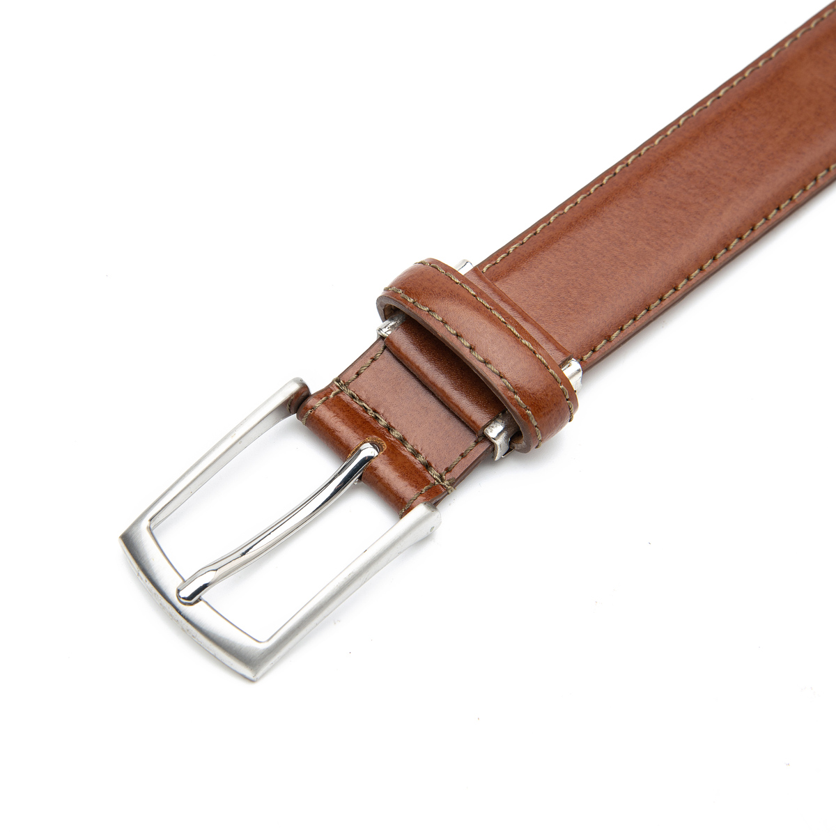 men's leather belt with Japanese adjustable clip