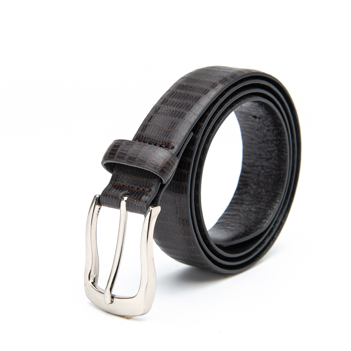 top quality embossed cowhide leather belts for men