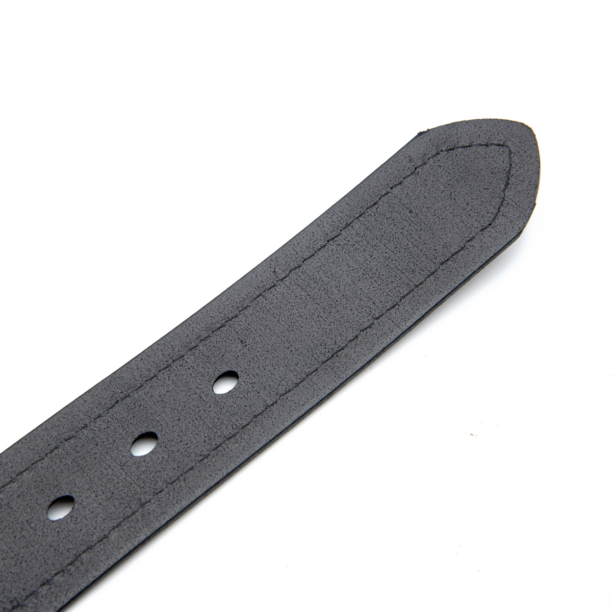 40mm wide black full grain leather belt